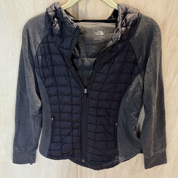The North Face Jacket Coat Puffer Endeavor ThermoBall Black Womens Size SMALL - Picture 1 of 7